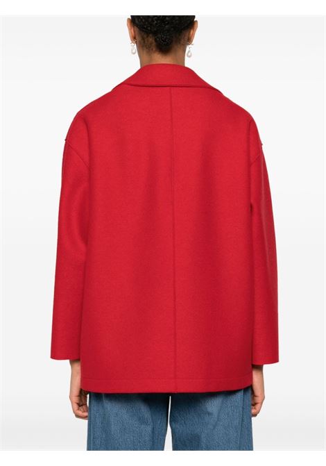 Cappotto corto doppiopetto in rosso Harris wharf london - donna HARRIS WHARF LONDON | A2487MLK563